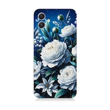 Samsung Galaxy A04 Uyumlu Yıldız Gibi Açan Çiçekler Desenli Silikon Kılıf Çok Renkli