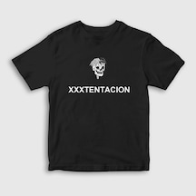 Presmono Unisex Çocuk Skull Xxxtentacion T-shirt Siyah