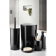 Flores 5'li Banyo Seti - Siyah-7370