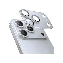 Nettech Apple İphone 17 Pro Uyumlu Ar+af Sapphire Kamera Cam Koruyucu - Gümüş