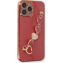 Lvsqvr Newface Apple Uyumlu iPhone 14 Pro Max Kılıf Esila Silikon - Kırmızı