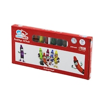 Kıds - Kıds Str-47 12pcs 12 Renk Pastel Boya Siyah