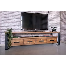 Masif Ahşap Çekmeceli Tv Ünitesi