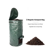 Kompostlanabilir Çöp Torbaları Bahçe Atık Torbası Pe Bahçe Torbası Yeniden Kullanılabilir Gıda Artıkları Torbası Çim Havuz Yaprak Bahçe Atık Torbası