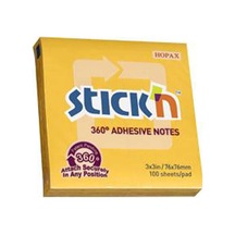Hopax Stıckn Yapışkanlı Not Kağıdı 360 100 Yp 76x76 Altın He21551