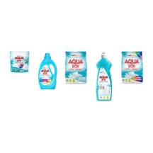 Aquabor Doğal Mineralli Tablet + Sıvı Renkliler + 4 Kg Beyaz + Elde Bulaşık + 4 Kg Renkliler 5 Li Set 0.75 LT - 2.5 LT - 12 KG