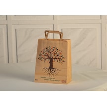 Eczane Kraft Çanta Kahverengi 50'li 22 x 10 x 27 CM