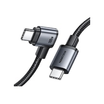 100w Type-c To Type-c 90 Örgülü Pd Hızlı Şarj Ve Data Kablosu 2 Metre Diğer