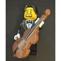 Orjinal Lego Minifigür Bass Player