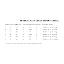 Plus Scorpion Slim Fit Pike Dokuma Erkek Blazer Ceket Modern Şık Günlük Kombin Taba