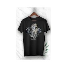 Startmore Unısex Siyah Denizler Tanrısı Poseidon Baskılı T Shirt Siyah