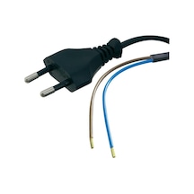 Power Kablo 2X0.75Mm 1 Metre Uzatma 2 Pin Teyp Fişi Uçu Açık