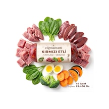 Kırmızı Etli Tahılsız Sebzeli Barf Köpek Maması 12.4 Kg - 271 G X 46