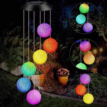 Coverzone Solar Garden Lights Hanging Eva Ball Güneş Enerjili Asılabilir Bahçe Aydınlatma Ip44 Dış Mekan Dekorati
