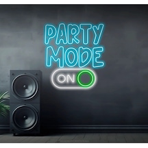 Twins Led Party Mode On Yazılı Ve Şekilli Neon Tabela Buzmavisi Model:model:29263366