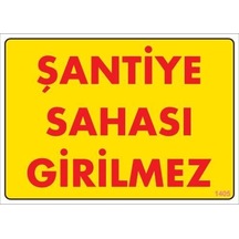 Mey Najmaddin Şantiye Sahası Uyarı Levhası 25x35 Kod:1405 Najmaddin