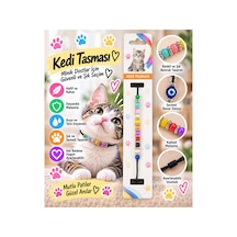 Kedi Tasması Renkli Boncuklu Nazar Detaylı Ayarlanabilir Boyun Tasması