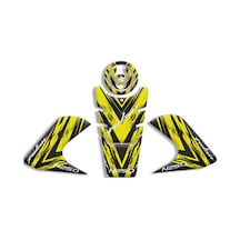 Motosıklet Kaplama Bajaj Pulsar F250 Tank Pad Set 2022/2024 Uyumlu 06