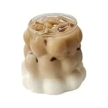 Borosilikat Cam Üzüm Bubble Şekilli Bardak, 300 Ml, Şeffaf Cam, Makinede Yıkanabilir, Latte Ve Meşrubat İçin, 1 Adet - 2431 Açık Kırmızı