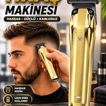 Kablosuz Erkek Saç Sakal Tıraş Makinesi Hassas Bıçaklı Usb Şarjlı Profesyonel Bakım Cihazı
