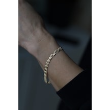 Yenigün Kuyumculuk 14 Ayar Altın Kordon Örme Bileklik Blk58138 Sarı Altın