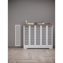 Ayasofya Model Beyaz Üstü Çam Renk 96 CM Petek Kaplama Dresuar Çam