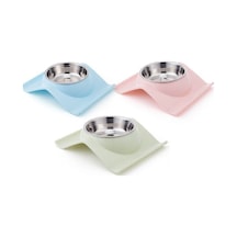 Nunbell Melamin Çelik Mama Kabı Tekli 14 Cm