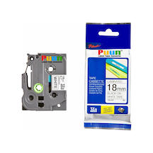 Puun Brother P-Touch TZE-241 18MM x 8m Beyaz Üzerine Siyah Uyumlu
