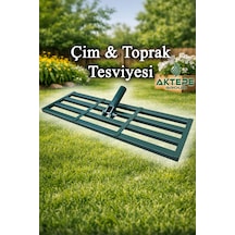 Çim Tesviye Aleti Toprak Tesviyesi Kompost Kum Gübre Yayma Toprak Düzleştirme Tırmığı Çimen Peyzaj Tesviyesi Sapsız