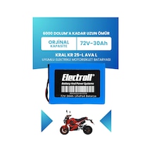 Kral Kr-25-l Ava L Uyumlu Batarya Standart Kapasite Lifepo4 72v 30ah Elektrikli Motorsiklet Bataryası