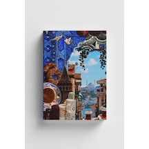 Kolaj Serisi 45 İstanbul Da İlkbahar Bullet Journal A5 Noktalı Defter Çok Renkli Kolaj Serisi 45 İstanbul Da İlkbahar Bullet Journal A5 Noktalı Defter Çok Renkli