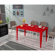 Yenice 130X70 Mutfak Masası Kırmızı