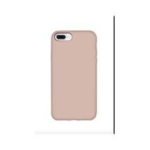 İphone 7 Plus / 8 Plus Uyumlu Lansman Kılıf İç Kısmı Kadife Silikon Telefon Kılıfı Krem