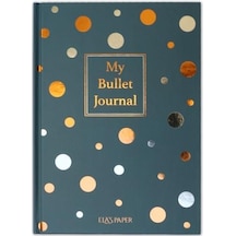 Confetti Mavi Sert Kapak Noktalı Defter