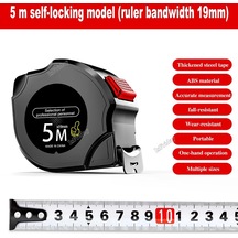 5 M 19mm-3 5 7.5 10 M Kendinden Kilitli Çelik Mezura Taşınabilir Yüksek Hassasiyetli Metrik Cetvel Kalınlaşmış Su Geçirmez Mesafe Ölçüm Araçları