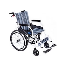 Medikaltec Comfort Plus Ky863-20 Mavi Desenli Alüminyum Tekerlekli Sandalye