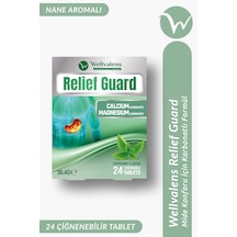 Relief Guard Çiğnenebilir Tablet Nane Aromalı Kalsiyum Karbonat Magnezyum Karbonat 24 Adet
