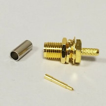 RP SMA Dişi RG316 RG174 RG188 LMR100 Sıkmalı Kablo Konnektörü