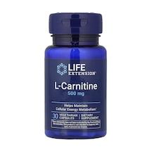 L-carnitine Helps Maintain Cellular Energy Metabolism 500 Mg 30 Veg. Capsules