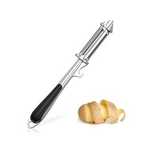 Ulzyvf Ve Ve Soyucu/julienne Soyucu, Soyucu, Siyah Sebze Saplı Patates Mutfak Meyve Keskin İçin Evrensel Ergonomik Döner Dilimleyici/şişe Çinko Bıçak Aradan Alaşımı Açıcı, 3 1 Lr Siyah