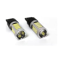 T20 7443 Çift Devre Büyük Dipsiz Led Ampul 63 Ledi Beyaz 2 Adet