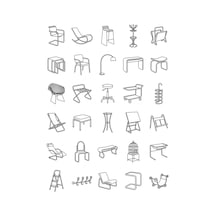 30 Adet Modern Metal Mobilya Sticker Seti - Laptop, Defter, Ajanda Çok Renkli