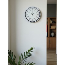 36 Cm Beyaz Roman Rakamlı Duvar Saati