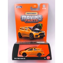Matchbox Moving Parts 2018 Ford Focus Rs Açılır Kaput Detaylı 1:64 Model Araba Turuncu
