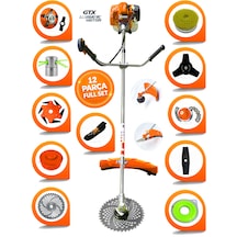 Prowackers German Zkr-6002 Stark Yan Tipi Benzinli Ot Çalı Çim Biçme Tırpanı+ 12 Pcs Komple Hoby Setli