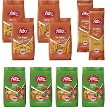 Filiz Tam Buğdaylı Ve Sebzeli Makarna 350 Gr 10 Lu Karma Paket