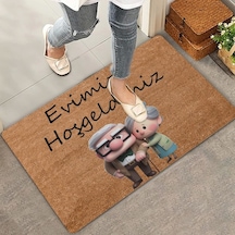 Valerine Life Up Sevimli Yaşlı Çifti Evimize Hoş Geldiniz Kapı Önü Paspası 45x70cm