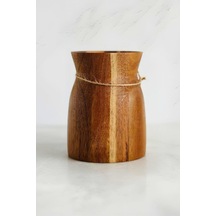 Akasya Ahşap Kaşıklık, Mutfak Düzenleyici Organizer, 10 X 12.7 Cm, Kahverengi