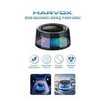 Harvox Rgb Buharlı Araç Parfümü Aromaterapi Difüzör, Led Işıklı, Oto Hava Tazeleyici