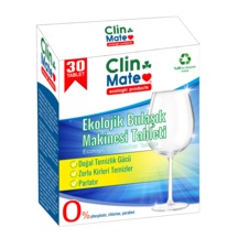 Clinmate Ekolojik Bulaşık Makinesi Deterjanı 30 Tablet